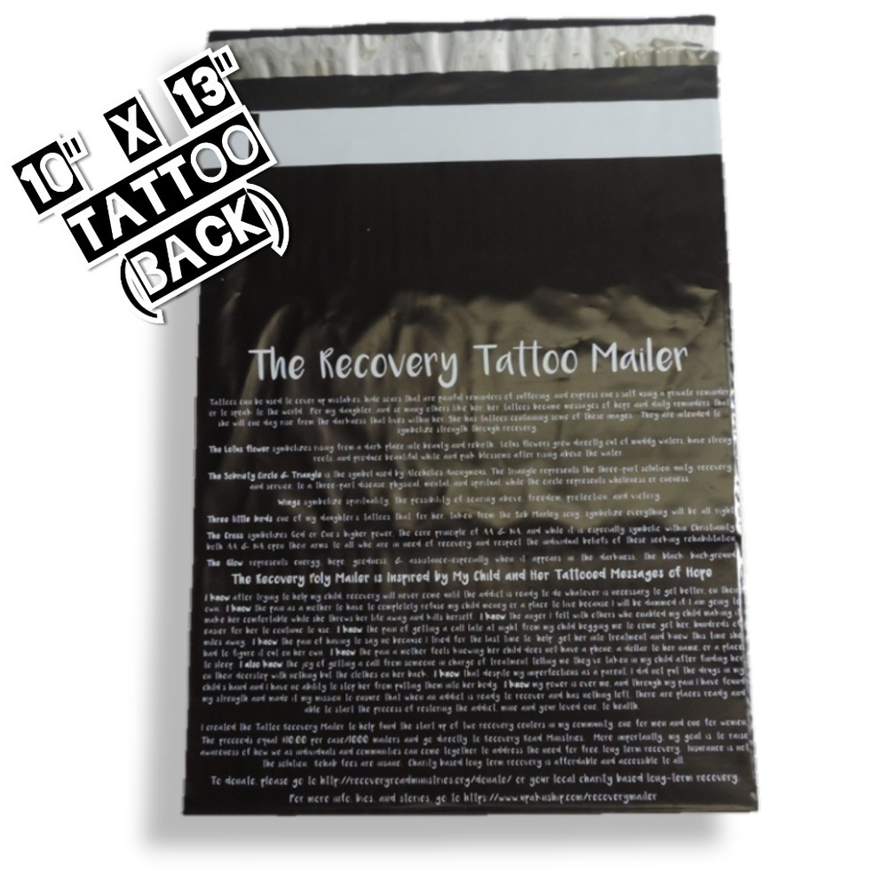 100 Tattoo Poly Mailers 10x13 - Picture 4 of 4